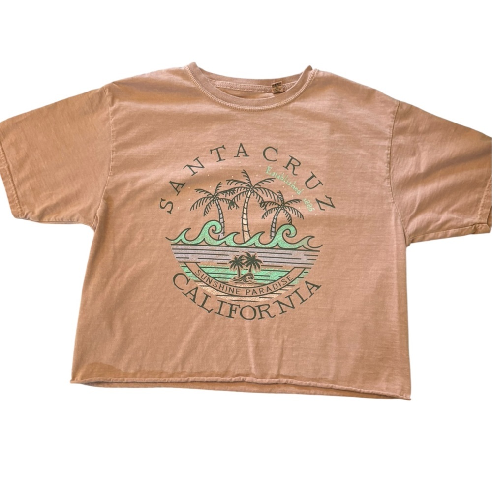 Santa Cruz Skateboards California Tee in Peach Pink - Picture 13 of 16